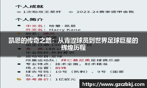 凯恩的传奇之路：从青涩球员到世界足球巨星的辉煌历程